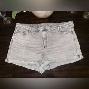 NWOT Old Navy High Rise O. G. Straight Gray Jean Shorts